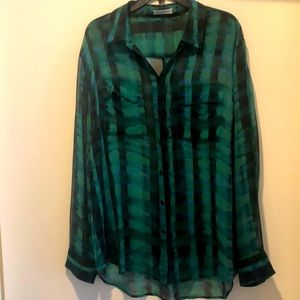 Sheer Equipment blouse